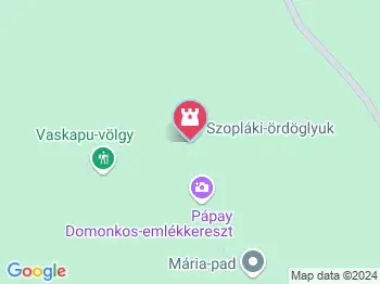 Szopláki-ördöglyuk Pilisszentkereszt a térképen