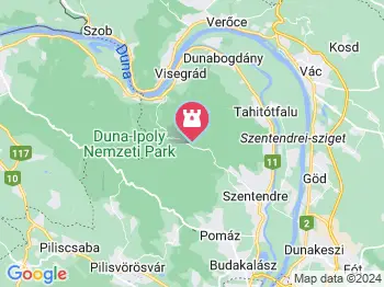 Duna–Ipoly Nemzeti Park Pilisszentlászló a térképen