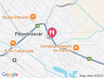 Aranyló Fogadó Pilisvörösvár a térképen