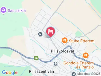 Edelweiss Panzió Pilisvörösvár a térképen