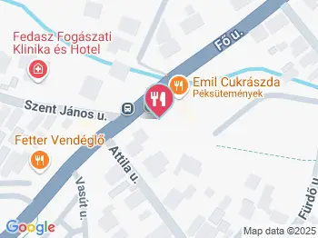 Emil Cukrászda Pilisvörösvár a térképen