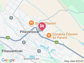 Gilde Panzió Pilisvörösvár a térképen
