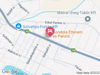 Gondola Panzió Pilisvörösvár a térképen