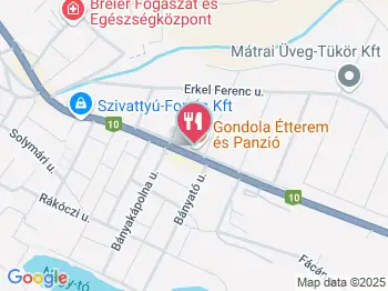 Gondola Pizzéria Pilisvörösvár a térképen