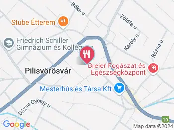 Sváb Pékség Pilisvörösvár a térképen