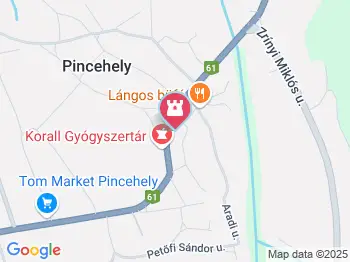 Apácák kútja Pincehely a térképen