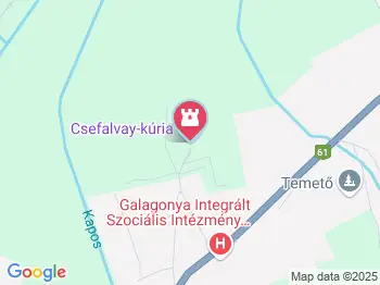 Csefalvay-kúria Pincehely a térképen