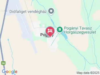 Míves Vendégház Pogány a térképen