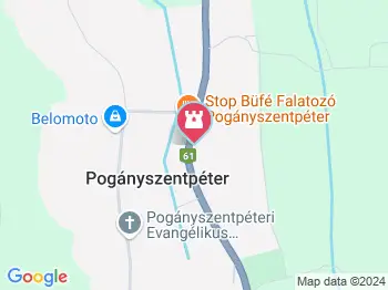 Lourdes-i barlang Pogányszentpéter a térképen