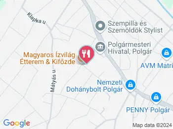 Magyaros Ízvilág Étterem & Kifőzde Polgár a térképen