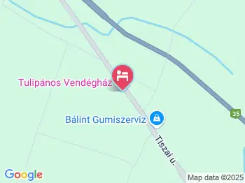 Tulipános Vendégház Polgár a térképen