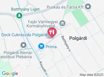 Dock Cukrászda Polgárdi a térképen