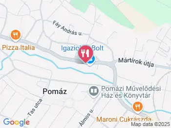 Igazioliva Olívaolaj Szaküzlet Pomáz a térképen