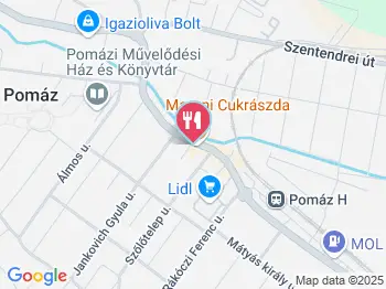 Maroni Cukrászda Pomáz a térképen