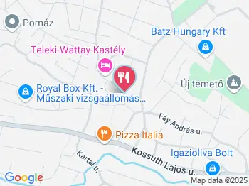 Teleki-Wattay Kastély Étterme Pomáz a térképen