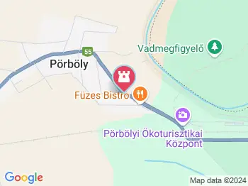 Gemenci Erdei Vasút Pörböly a térképen