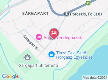 Ágas-Bogas Vendégház Poroszló a térképen