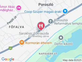 Aranyosidomb Udvarház Poroszló a térképen