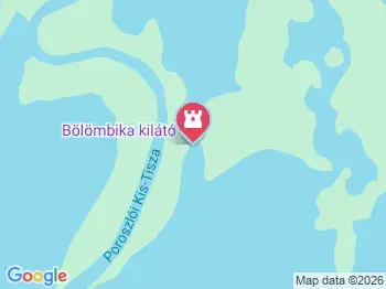 Bölömbika kilátó Poroszló a térképen