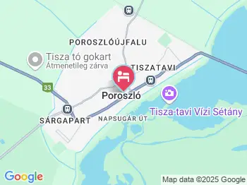 Cserőháti Vendégház Poroszló a térképen