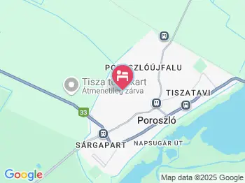 Gárdonyi Vendégház Poroszló a térképen