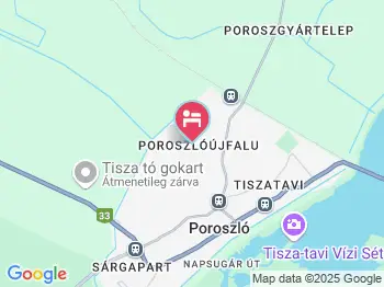 Gerendás Vendégház Poroszló a térképen