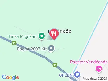 Graefl Major Poroszló a térképen