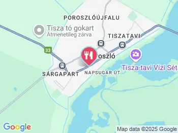 Kormorán Étterem és Panzió Poroszló a térképen