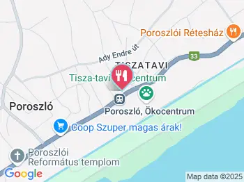 Ladik Halászcsárda Poroszló a térképen