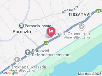 Lepkés Vendégház Poroszló a térképen