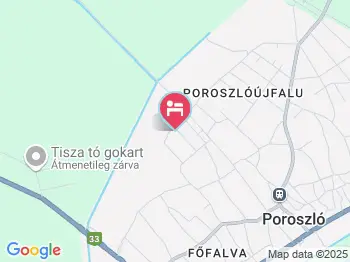 Pásztor Vendégház Poroszló a térképen