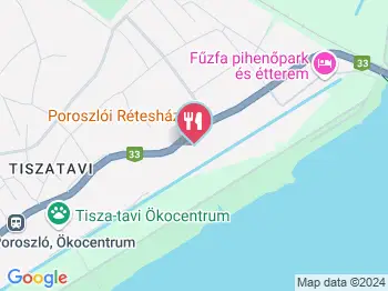 Poroszlói Rétesház Poroszló a térképen