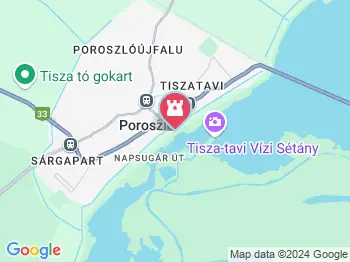 Poroszlói szabadstrand Poroszló a térképen