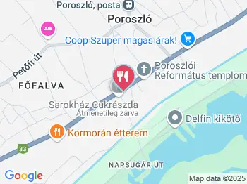 Sarokház Cukrászda & Kávézó Poroszló a térképen
