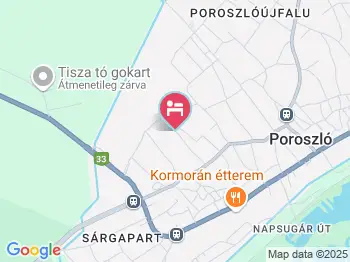 Szincsák Vendégház Poroszló a térképen