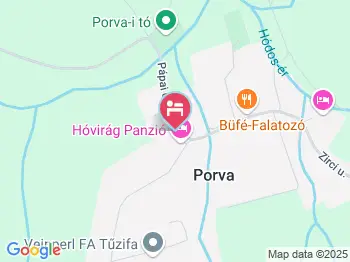 Hóvirág Panzió Porva a térképen