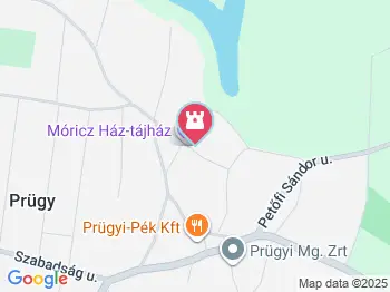 Móricz Zsigmond Emlékház Prügy a térképen