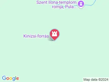 Kinizsi-forrás Pula a térképen