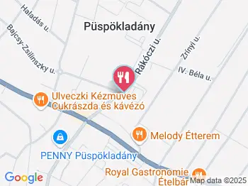 Európa Pékség Püspökladány a térképen