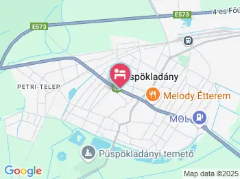 Gerendás Vendégház Püspökladány a térképen