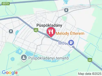 Melody Étterem Püspökladány a térképen
