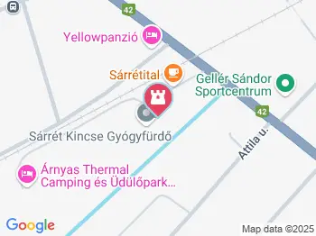 Sárrét Kincse Gyógy- és Strandfürdő Püspökladány a térképen