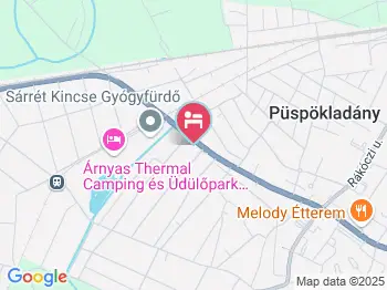 Szent Flórián Vendégház Püspökladány a térképen