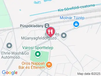 Vasúti Büfé Püspökladány a térképen