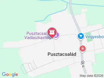 Szent István szobor Pusztacsalád a térképen