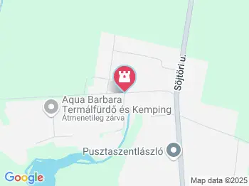 Aqua Barbara Termálstrand Pusztaszentlászló a térképen