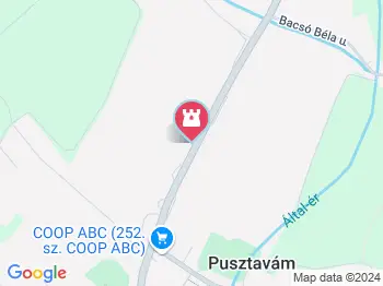 Német Nemzetiségi Néprajzi Kiállítás Pusztavám a térképen