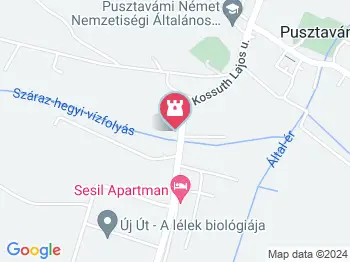 Trianoni emlékmű Pusztavám a térképen