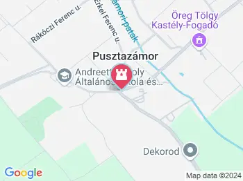 Harangláb Pusztazámor a térképen