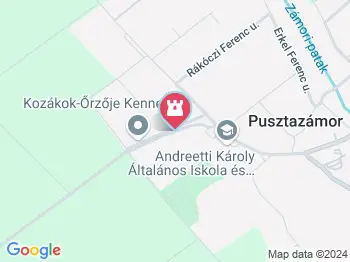 Zámorhegyi Remeteség Pusztazámor a térképen